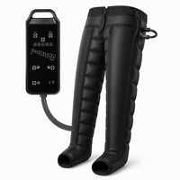 Masseur de jambes à compression d'air pour bureau, 6 chambres, avec chaleur et circulation, pour soulager les gonflements et détendre les muscles