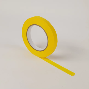 Haute température 100 ° C résistant sans résidu véhicule automobile finition <span class=keywords><strong>peinture</strong></span> en aérosol ruban de masquage papier adhésif <span class=keywords><strong>jaune</strong></span> - Product Image 6