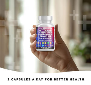 Nattokinase Serrapeptase SPU Suplemento de enzima lumbroquinasa con bromelina Papaína Enzimas de papaya Rutin Amla Cápsulas de magnesio - Product Image 5