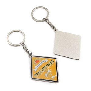 Porte-clés personnalisé avec logo d'entreprise, lettre de dessin animé, porte-clés en métal émaillé dur ou souple - Product Image 1