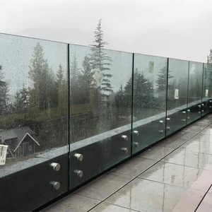 Système de <span class=keywords><strong>balustrade</strong></span> en verre sans cadre de luxe pour escalier, balcon, terrasse et <span class=keywords><strong>mezzanine</strong></span> - Product Image 1