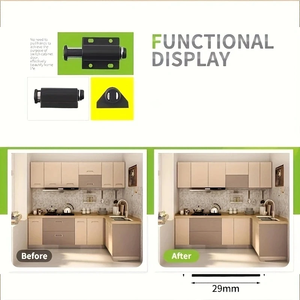 Loquet magnétique rebondissant pour porte et tiroir, accessoires de quincaillerie de meubles durables pour armoire - Product Image 4