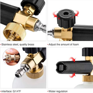 Pistolet à eau de lavage de <span class=keywords><strong>voiture</strong></span> à haute pression Pichet en mousse PA haute pression 1/4 Pistolet de pulvérisation à prise rapide pour nettoyeur haute pression avec cinq buses de couleur - Product Image 6
