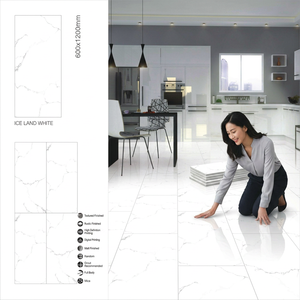 Wholesale Lahn Crema 600x1200mm High Glossy Porcelain Ceramic Floor Tiles - Product Image 3