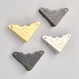 Antique Style Iron <b>Corner</b> <b>Protectors</b> 0.4 3 Mm Stamped Carbon Steel For Wooden Box Edge Banding - Product Image 1