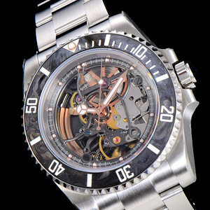 Reloj Mecánico Automático de Lujo con Esqueleto para Hombre - Product Image 4