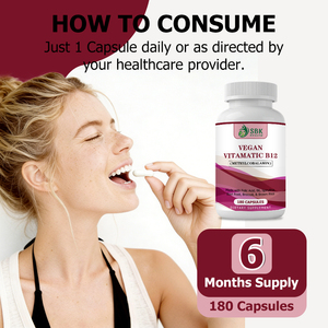 Cápsulas Veganas de Vitamina B12 OEM ODM para el Metabolismo Energético y Bienestar General, Certificadas Halal, Aptas para Usar Todo el Día - Product Image 3