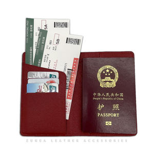 Wholesale <strong>Personalised</strong> Pu Saffiano Leather Printing Custom ID Card Holder Overseas Travel Wallet <strong>Passport</strong> Holder Organizer <strong>Cover</strong> - Product Image 5