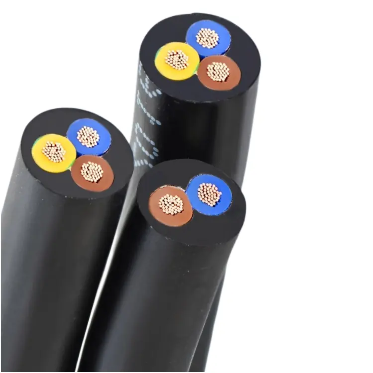 สายไฟฟ้า myym 2 core 3 core 0.75mm 1.5mm 2.5mm 4mm ปลอก PVC สีดำยืดหยุ่นสากลสำหรับการส่งพลังงาน