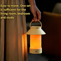 Lampe de table portable, lampe de camping, lanterne anti-moustiques USB, lumière d'ambiance chaude, lampe de nuit pour chambre, bureau, camping, patio, décoration de la maison