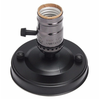 Support de lampe de bureau à douille en bronze E26 E27 pour ampoule Edison Supports de lampe de table Bases à côté d'or noir argent