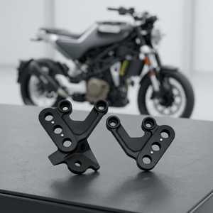 Support de montage inférieur en aluminium pour repose-pieds de moto, pièce de rechange noire - Product Image 2