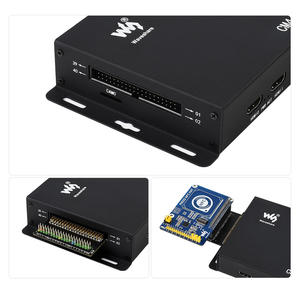 Casing Kotak Logam untuk Papan IO Modul Komputasi Raspberry <span class=keywords><strong>Pi</strong></span> 4, dengan Kipas Pendingin - Product Image 4