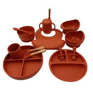 13 pcs Alimentazione Del Bambino Del Silicone Ciotola Piatto Set Da Tavola Per <span class=keywords><strong>Bambini</strong></span> Impermeabili Cucchiaio di Bambino Bavaglini di Aspirazione Ciotola <span class=keywords><strong>Piatti</strong></span> Per <span class=keywords><strong>Bambini</strong></span> - Product Image 4