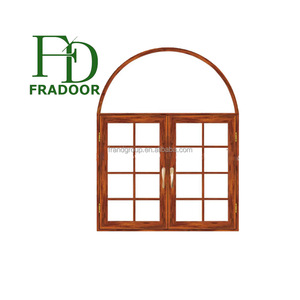 Nhà Hiện Đại Pháp Phong Cách Kính Grills Khung Nhôm Vòm Cửa Sổ Tròn - Product Image 3