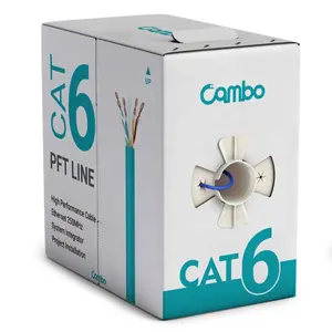 PFT LINE/serie rame nudo 1000 metri 1000ft FT4 FT6 CMP CMR cat6 produttori di cavi utp BC Cropped custom cat6 cavo