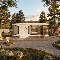 Maison Capsule de Luxe Modulaire Conteneurisée Entièrement Préfinie pour Hôtels, Camping-grounds, Sites Touristiques et Événements Privés