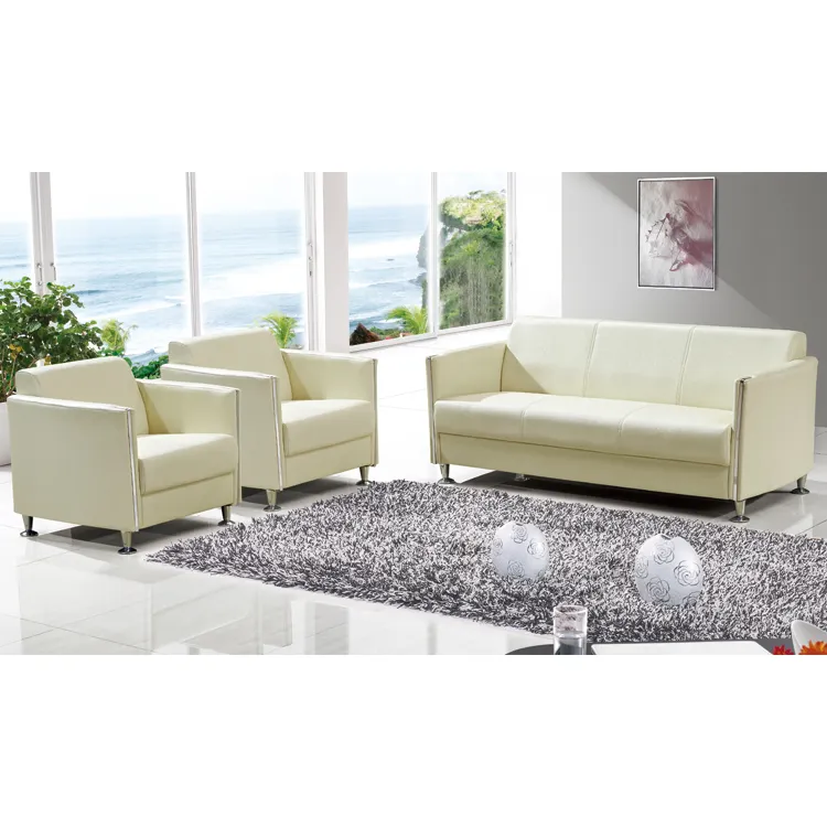 Hiện đại Modular Mỹ sofa đặt 7 người 1 bộ FOH-6612 hiện đại da sofa da đặt đồ nội thất da phòng khách sofa