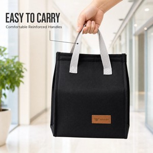 Bolsa térmica a prueba de fugas de gran capacidad, bolso de picnic portátil, bolsa de transporte con impresión personalizada para hombres, mujeres, estudiantes, bolsa de almuerzo para el trabajo. - Product Image 6