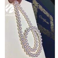Collier en perles de culture Akoya pour femmes, 12mm, haute qualité, design simple, bijoux fête anniversaire, fermoir en or 9 K