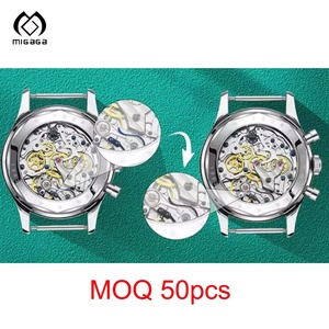 Montre mécanique automatique pour homme Migaga, boîtier en acier inoxydable, cadran en cristal saphir, 40 mm, luminescente - Product Image 3