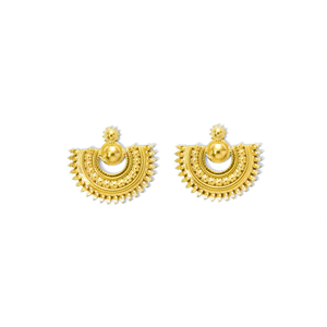 Pendientes de acero inoxidable con baño de oro PVD, resistentes, joyería de moda sostenible para mujer - Product Image 2