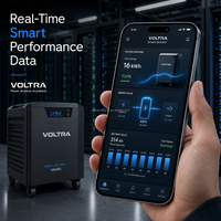 Batterie verticale LiFePO4 16 kWh 51,2 V 314 Ah haute densité LFP pour systèmes de stockage d'énergie (ESS) résidentiels et commerciaux, hybrides, tout-en-un