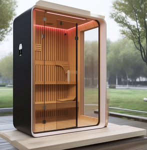 Sauna Exterior Moderna y Ecológica Blacksmith con Construcción de Pino Blanco/Cedro Rojo, Uso en Hoteles, Calentador Eléctrico - Product Image 5