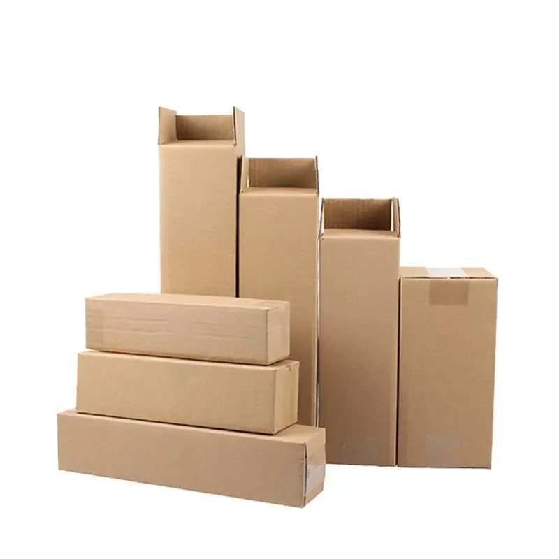 Купить картонную транспортную коробку Коврик для йоги зонтик в форме полосы, гофрированный ящик, коробка для доставки на заказ