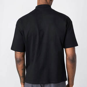 Camiseta Lisa de Alta Calidad, Personalizable con Logotipo, Cuello Alto Extra Grande, Camiseta de Hombre de Tela Gruesa - Product Image 2