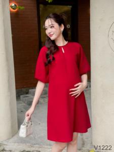 ชุดคลุมท้องผ้ากำมะหยี่สวมใส่สบาย V1222แบบตรงไม่เปลี่ยนสี - Product Image 5