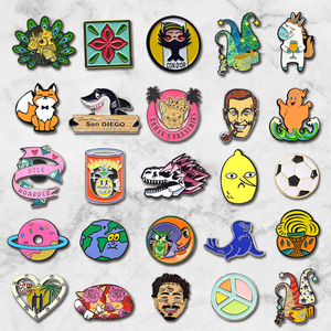 Fabricant en gros de pin's en métal émaillé personnalisés pour la sérigraphie, vente en gros de pin's en métal - Product Image 1
