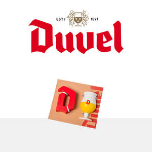 Imanes para nevera Duvel, letra D y cristal, 2 piezas, plástico, magnético fuerte, diseño moderno - Product Image 1