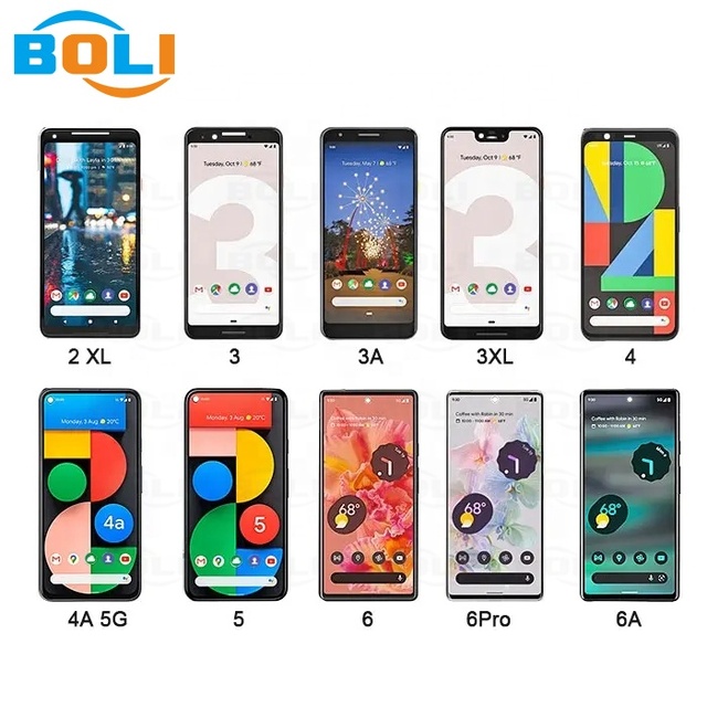 Original LCD Display Screen Frame for Google Pixel 2 2XL 3 3A 3A XL 4 4A 5G 5 5A 6 6A 6 Pro 7 7 Pro-1 Year Warranty Hot Sale