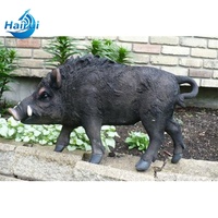 Décoration de jardin extérieure, Fontaine à vœux en laiton représentant un cochon inspirée de scènes de films célèbres, Sculpture de sanglier en bronze