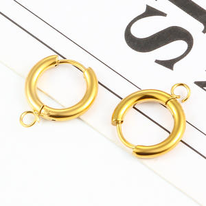 <span class=keywords><strong>Tide</strong></span> Point Jewelry Factory, pendientes de concha chapados en oro de acero inoxidable, anillo de soldadura, accesorios de joyería, colgante de moda DIY - Product Image 4