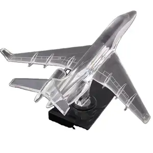 2023批发定制飞机飞机船工艺品定制比例装饰礼品玻璃水晶飞机模型