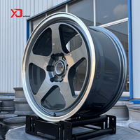 Jantes monobloc forgées Deep Lip Gray Machine Lip légères 18 19 20 21 22 23 24 5x114.3 5x112 pour FL5 GK5 GR86 BRZ