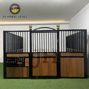 Écurie d'intérieur de luxe de grange de cheval Salle d'écurie galvanisée à chaud de structure en acier de cheval de panneau avant d'Écurie de cheval de porte coulissante - Product Image 6