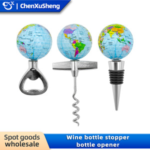 Chen Xusheng Christmas Bottle Stopper Resin Multi Functional Wine Cork Opener With Santa Snowman Design For Holiday Decor - Product Image 4