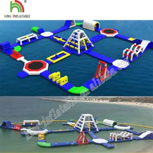 Factory Supply Aufblasbarer schwimmender Spielplatz Island Sea Water Park