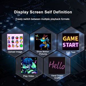 Écran LED à pixels 64*64, bricolage, cadeau de Noël, table avec cadre photo, pendentif mural, affichage LED créatif, fournisseur en gros - Product Image 4