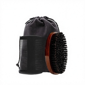 Set de Cuidado para Barba de Hombre de Marca Blanca para Salón, con Brocha de Madera, Peine Portátil de Viaje, para Estilizar y Estimular el Crecimiento de la Barba, Kit de Aseo Ideal para Regalo - Product Image 2