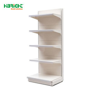 Estantería Metálica de Diseño Nuevo para Supermercado, Estantería de Góndola Ligera con Panel de Rejilla en la Parte Trasera, Independiente - Product Image 6