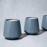Bougies parfumées en pot en céramique avec étiquette personnalisée en cire naturelle biologique pour chambre à coucher et emballage cadeau