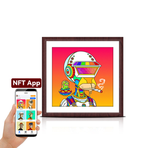 Wall Mount <b>Frame</b> Token Black Nft Art <b>Frames</b> Android Wood Photo Picture Video Wifi Nft Crypto Lcd Display Digital <b>Canvas</b> 33 Inch - Product Image 5