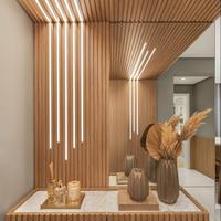 Panneau acoustique en bois insonorisant KASARO, panneau mural 3D décoratif avec éclairage LED, absorption acoustique, pour studio de musique, akupanel