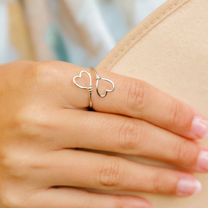 Anelli di fidanzamento vintage con cuore <span class=keywords><strong>mignolo</strong></span> impilabile per donna anelli a cuore in <span class=keywords><strong>argento</strong></span> sterling 18 carati gioielli <span class=keywords><strong>da</strong></span> donna - Product Image 4