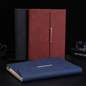 Carnet de notes promotionnel A5 en cuir rétro avec logo personnalisé et boucle, idéal pour les entreprises - Product Image 2