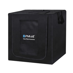 Caja de Luz PULUZ de 80cm para Fotografía, Plegable, 80W, 8500LM, Luz Blanca, <span class=keywords><strong>Estudio</strong></span> Fotográfico, Tienda de Iluminación con 3 Fondos de Colores - Product Image 1